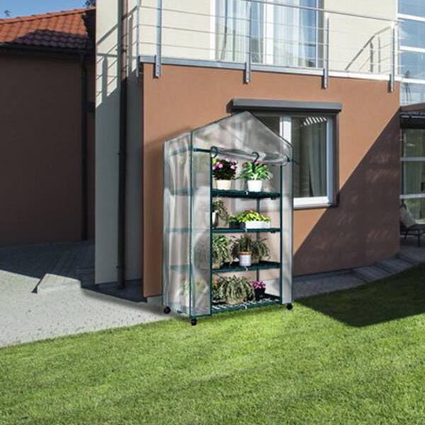 Home-Complete Mini Greenhouse-4-Tier Indoor Outdoor Sturdy Portable  Shelves-Grow Plants Seedlings Herbs or Flowers In Any 超豪華