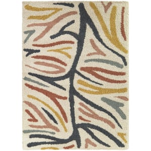 Matisse Cream 8 ft. x 10 ft. Abstract Area Rug