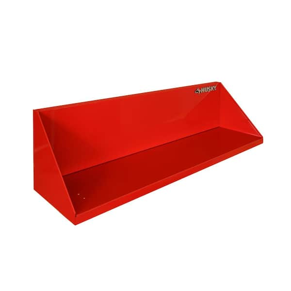 Husky Steel Garage Wall Shelf in Red (24 in. W x 9 in. H x 9 in. D)  G2400ASR-US - The Home Depot