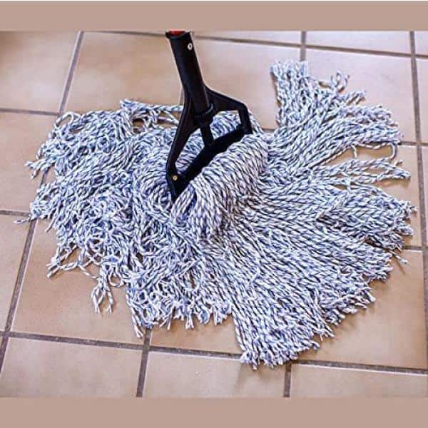 Cotton Mop Heavy Duty Floor Head Screw Socket Type Blue Color Coded Cleaning Mop 