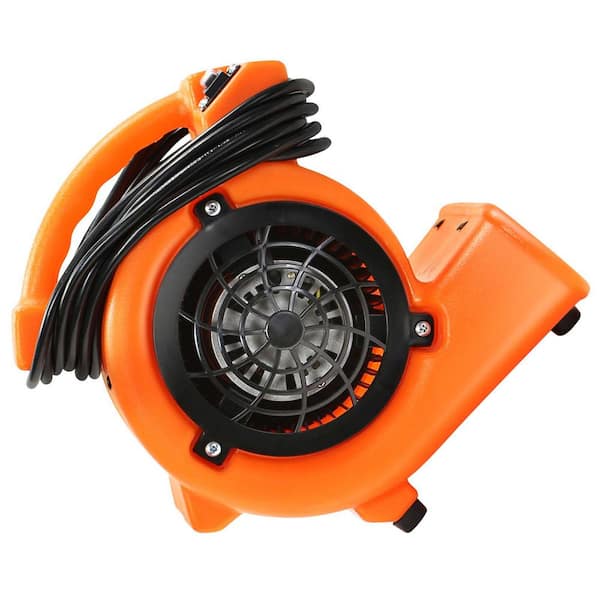 Dryser 1/12 HP 5.5 in. One Speed Mini Blower Fan Air Mover in Orange  JAN-DRY-2100 - The Home Depot