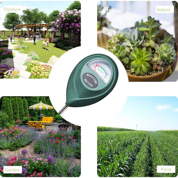 IUSEIT Soil Moisture Meter,Soil Hygrometer for Plants, Soil Water Gauge  Meter Indoor Outdoor, Soil Moisture Sensor for Garden, Lawn, Farm Plants