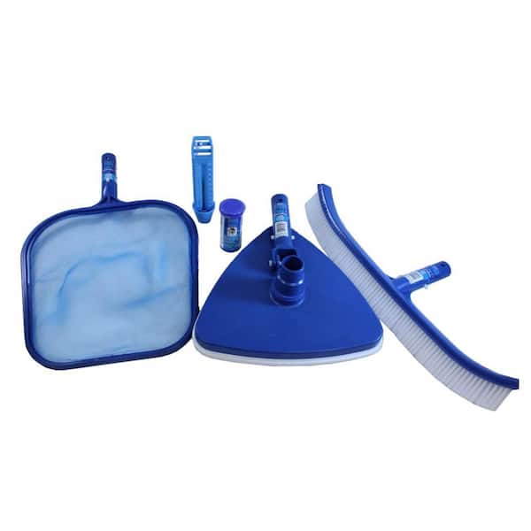 Swimline Hydro Tools Premium Above and in Ground Pool Maintenance Kit with Test Strips