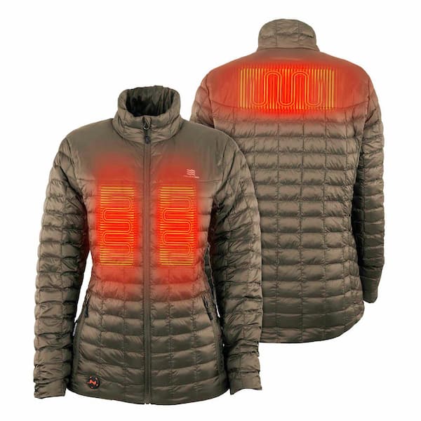 MOBILE WARMING Backcountry Heated Jacket with 7.4-Volt Rechargeable Lithium-Ion USB Battery