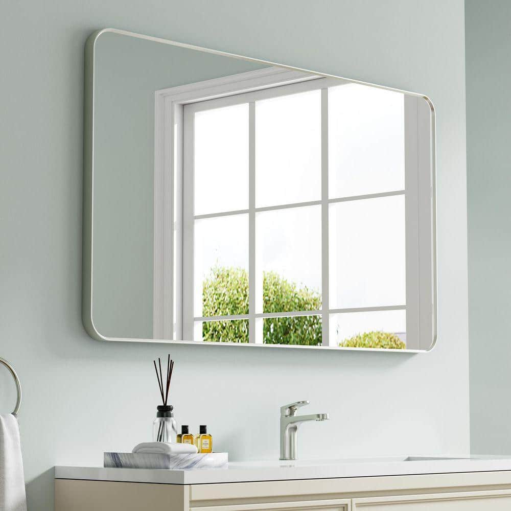 Eoviamne 55 in. W x 32 in. H Rectangular Aluminum Framed Wall