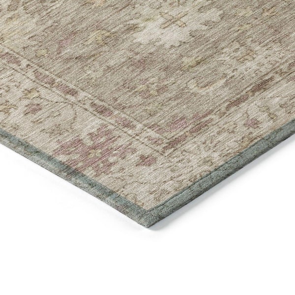 Chantille Machine Washable Indoor/Outdoor Abstract ACN2051 Khaki 1 ft. 8 in. x 2 ft. 6 in. Accent Rug