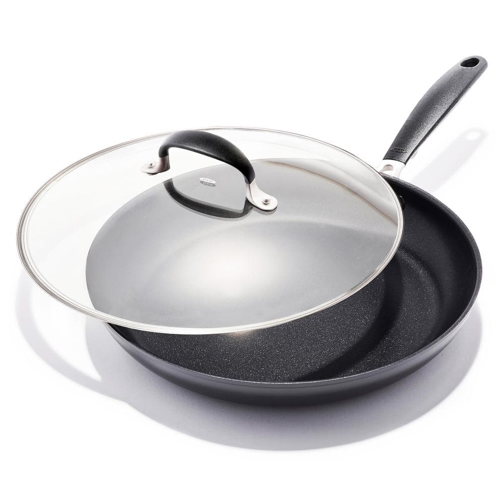 Good Grips Oxo Fry Pan + Cover, Non-Stick, 12 Inch
