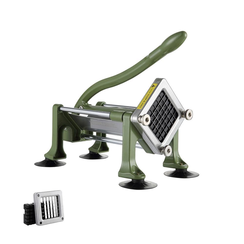 French Fry Cutter Potato Slicer with 1/2-in. Stainless Steel Blade Manual Potato Cutter Chopper with Suction Cups price history on PriceWatchPro