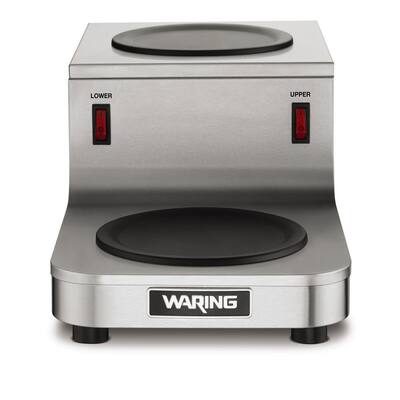 Step Up Warmer, 2 Burner, 4.748 in. , Silver, Hot Plate