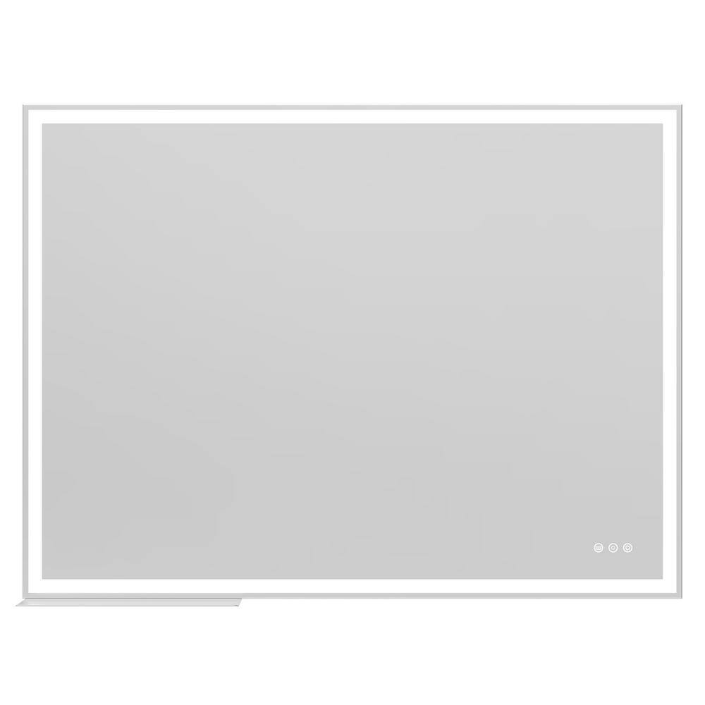 48 in. W x 36 in. H Rectangular Framed LED Wall Mounted Bathroom Vanity Mirror with Anti Fog in Silver price history on PriceWatchPro