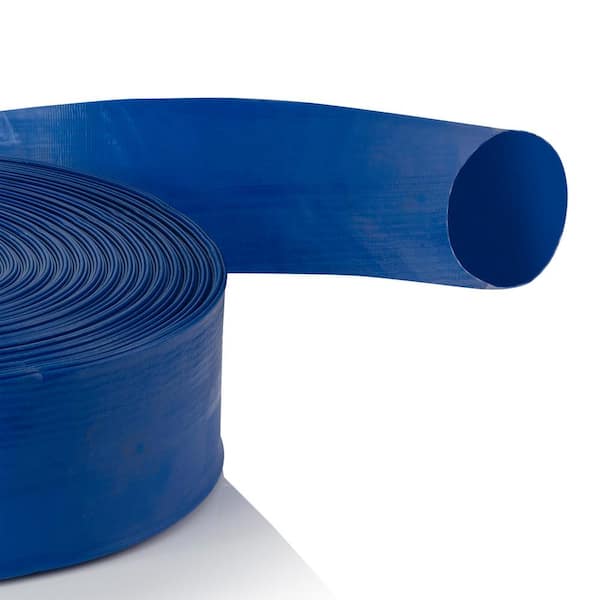 Blue PVC Layflat Hose Pipes Water Delivery Discharge Irrigation Lay Flat 4 BAR 
