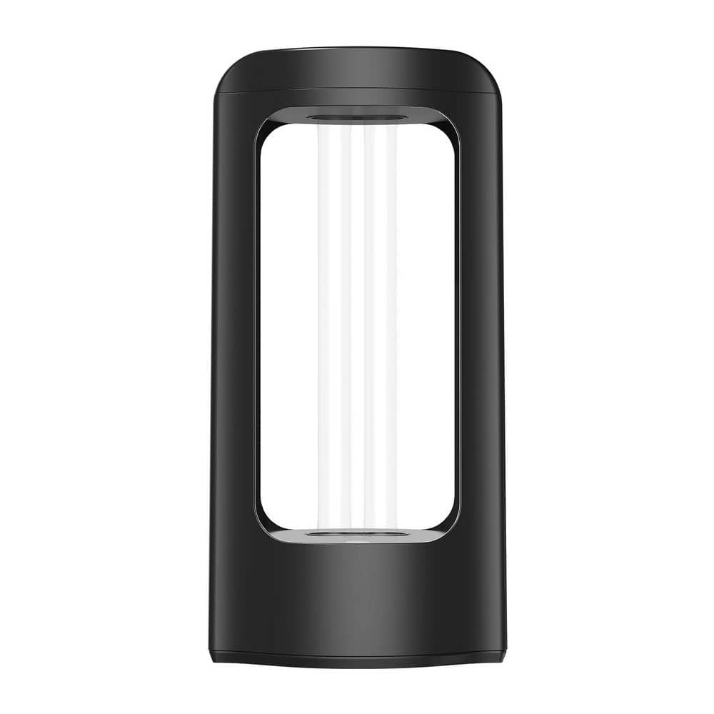 27W Integrated LED UV Sanitizer Black 2 T5 Base Light Bulbs with Remote Con