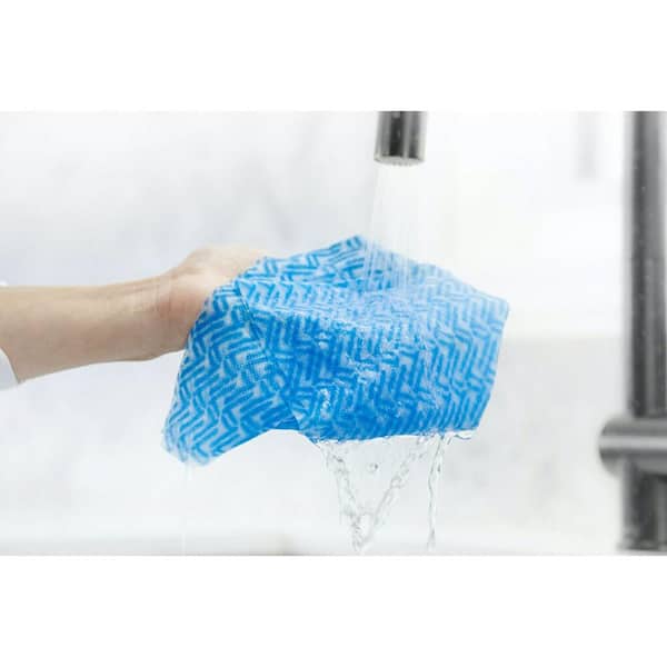 Tear N Clean Commercial Grade Multi-Purpose Microfiber Towel Roll - Blue - 100 Pack