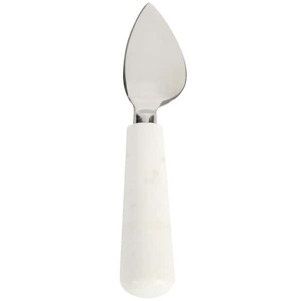 White Marble Cheese Knife Set, White