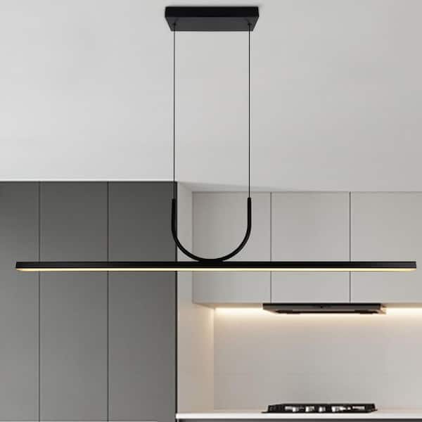 JC TOPA Contemporary 42-Watt 1 Light Black Linear design Dimmable
