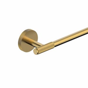 Klass WSBC 256812 25.7 in. Wall Mounted Single Towel Bar in Brushed Gold