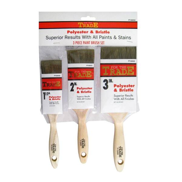 For The Trade 3-Piece Trade Paint Brush Set-DISCONTINUED