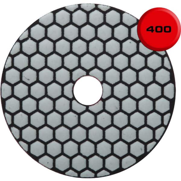 4 in. 400 Grit Resin Dry Polishing Pad