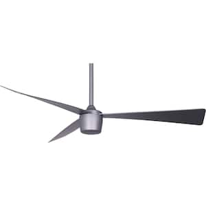Star 7, 52 in. Integrated LED Indoor Grey DC Motor 6-Speeds Ceiling Fan with Light Kit and Remote Control