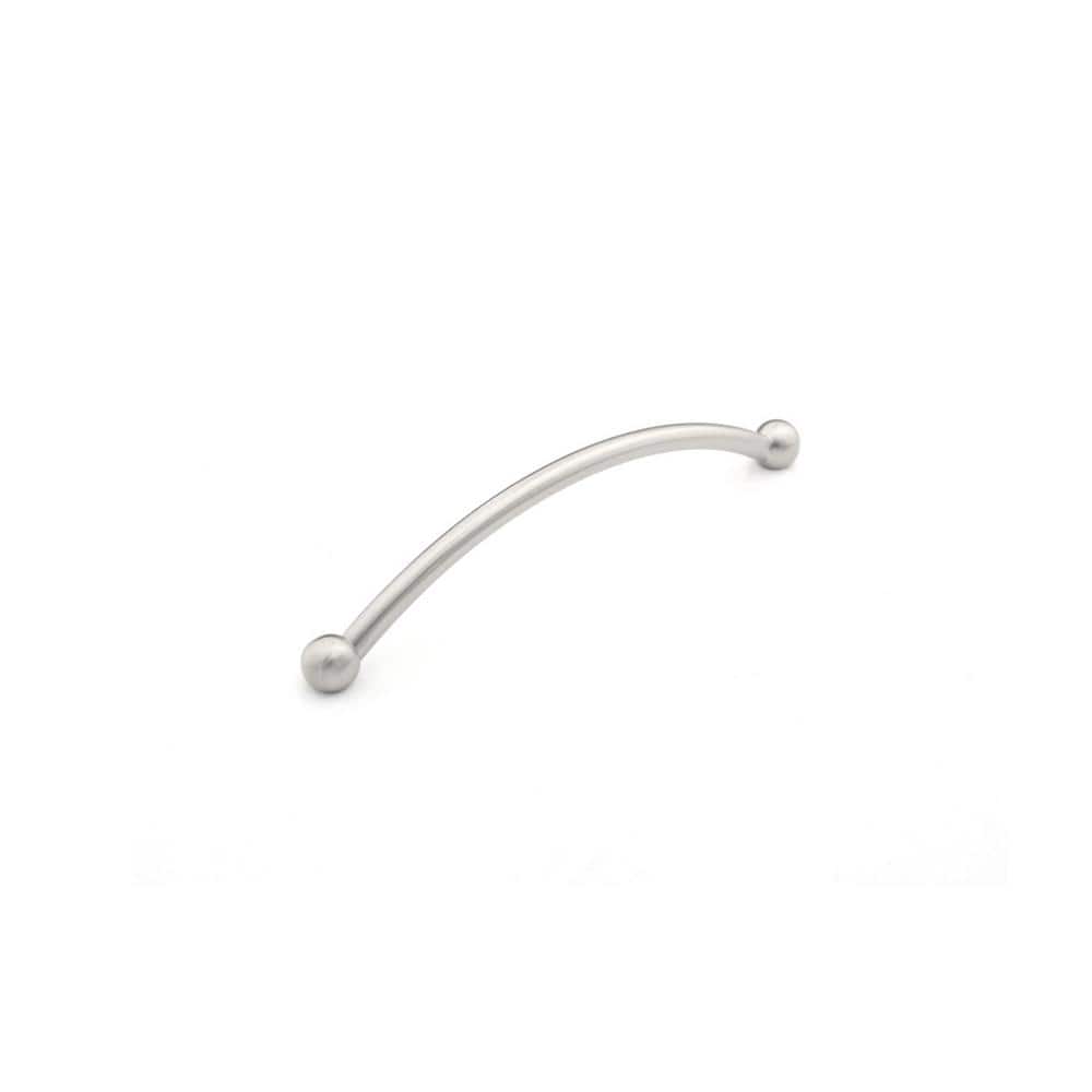 Satin Nickel 5-1/16 Inch Modern Bar Cabinet Pull