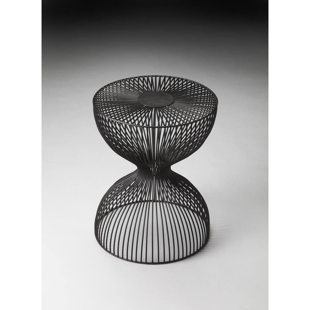 Luxurious Nicholas 14'' Gold-Plated Metal Side Table