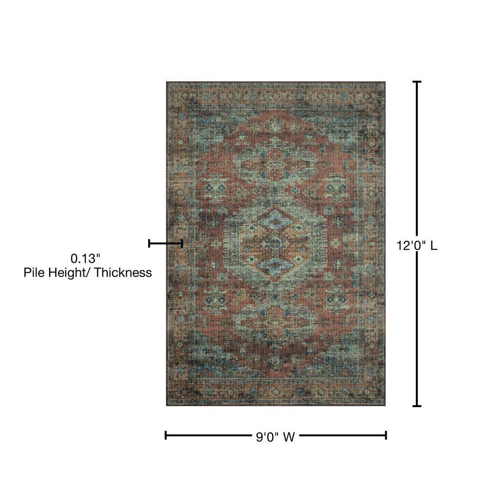 Reversible Oriental Wool & Synthetic 9' x 12' Blue Rug