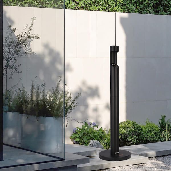 cigarette receptacle home depot VEVOR Cigarette Butt Receptacle, Cylinder Cigarette Butt Container, Black,  Stainless Steel, Freestanding, Outdoor Ashtray SYYHTLSKYZTTAS64YV0