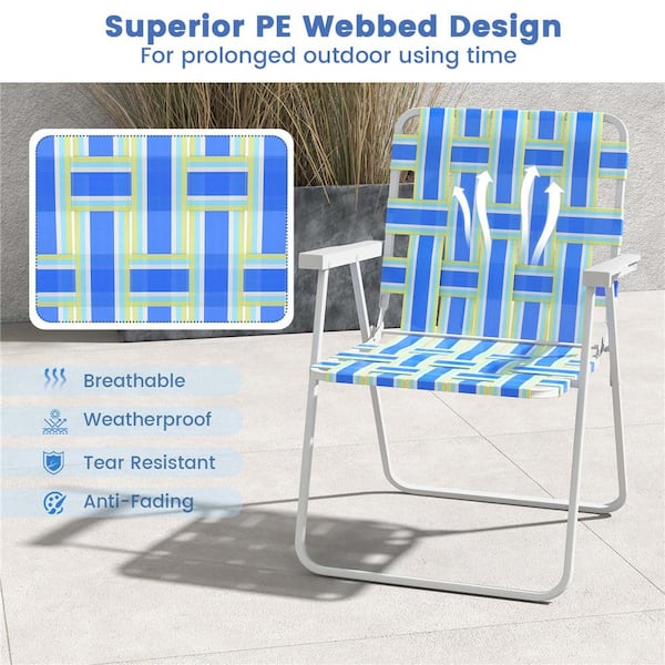 WIND AND SEA FOLDING CHAIR (1S) / ×2 Amazon.com: Seachoice High-Back Canvas Folding Chair, Blue w