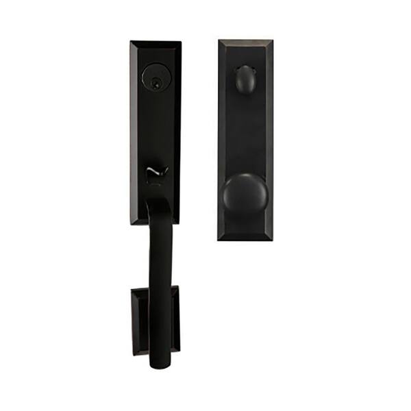 DELANEY HARDWARE Bravura 971 Austin Door Knob Handleset in Matte Black