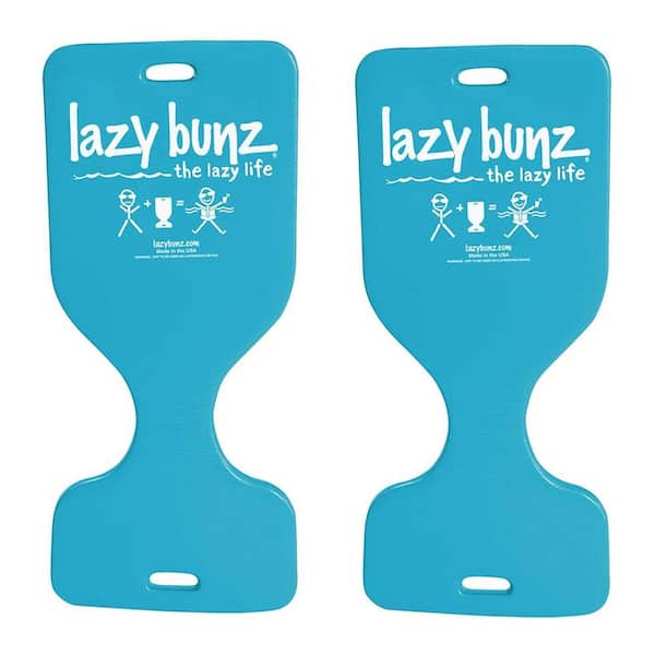 TRC Recreation Lazy Bunz 36 in. Teal Foam Comfortable Saddle Floater (2-Pack)