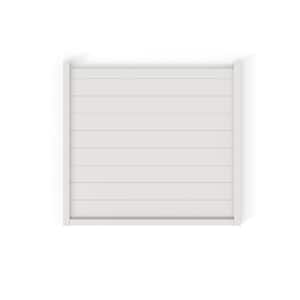 36 in. x 39 in. x 1.5 in. White Vinyl Liberty Lattice Solid Rooftop Accessory