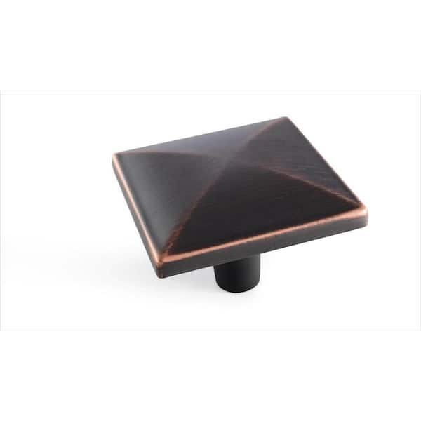 Extensity 1-1/2 in. (38mm) Classic Oil-Rubbed Bronze Square Cabinet Knob