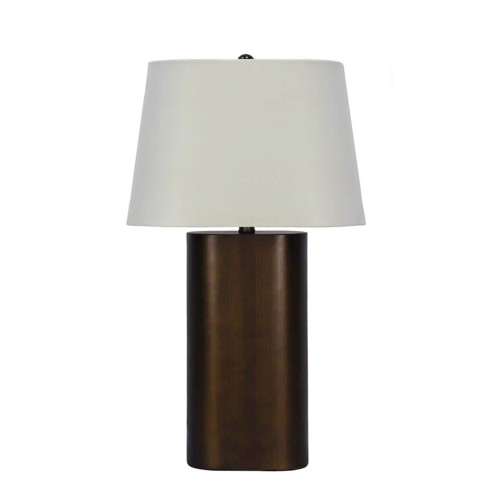 "27"" Metal Table Lamp in Bronze with Designer Shade" price history on PriceWatchPro