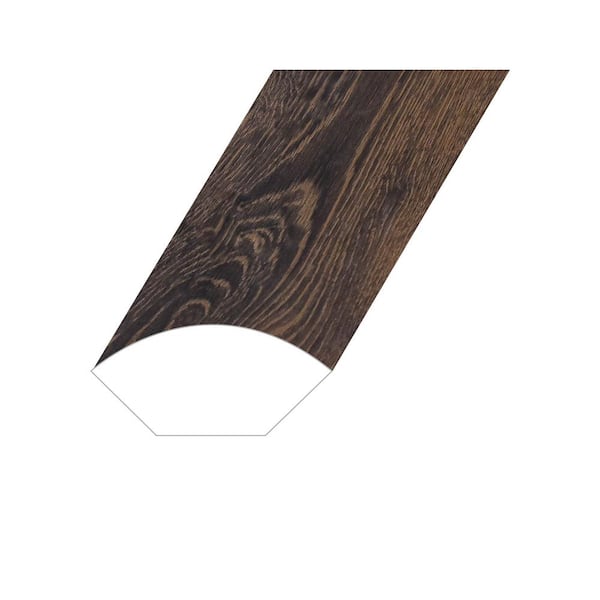 Montserrat Romulus Deep Espresso 0.6 in. T x 1 in. W x 94.5 in. L Vinyl Quarter Round Molding