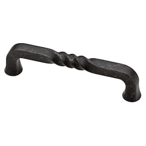 Iron Craft 4 in. (102 mm) Traditional Wrought Iron Cabinet Drawer Pull