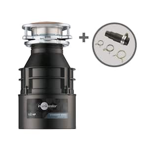 Badger 500 Lift & Latch Standard Series 1/2 HP Continuous Feed Garbage Disposal with Dishwasher Connector