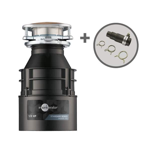 InSinkErator Badger 500 Lift & Latch Standard Series 1/2 HP Continuous Feed Garbage Disposal with Dishwasher Connector