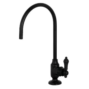 Replacement Drinking Water Single-Handle Beverage Faucet in Matte Black for Filtration Systems
