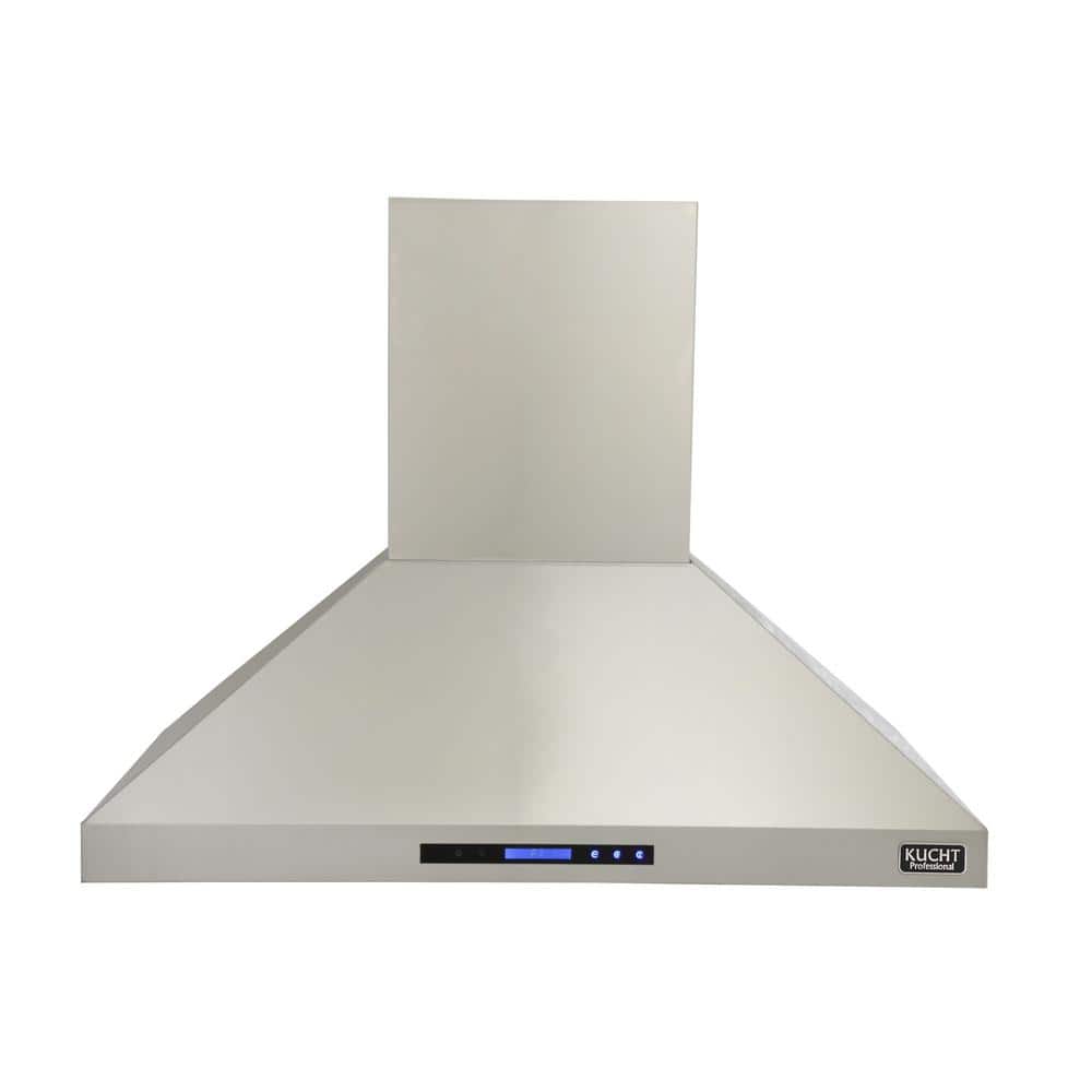 Kucht Professional 48 in. Island Mounted Range Hood 900CFM in Stainless Steel, Silver