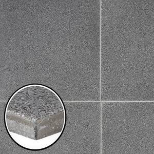 Raleigh Slate Square 16 in. x 16 in. Polished Terrazzo Cement Floor and Wall Tile (3.55 sq. ft./Case)