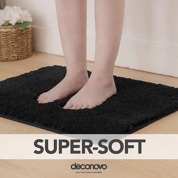 Deconovo Bath Mats for Bathroom, Non-Slip Rubber Backing Absorbent Plush  Bath Rugs, Thick Soft Quick Dry Durable Bathroom Rugs for Bathtubs, Shower