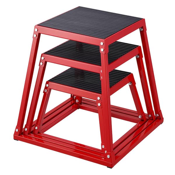 SKYSHALO Plyometric Jump Boxes 12/18/24 in. Plyo Box, Platform and Jumping Agility Box Exercise Step Up Box