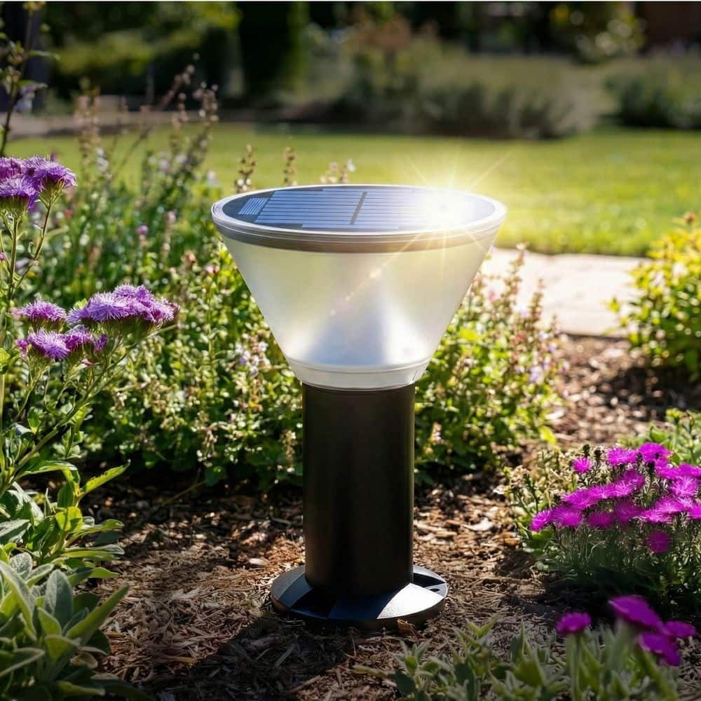 ベルトゥーン J庭59 backlight バックライト BeLTOON Bell + Howell Solar Bollard Lamp 12 inch Black 350 Lumens