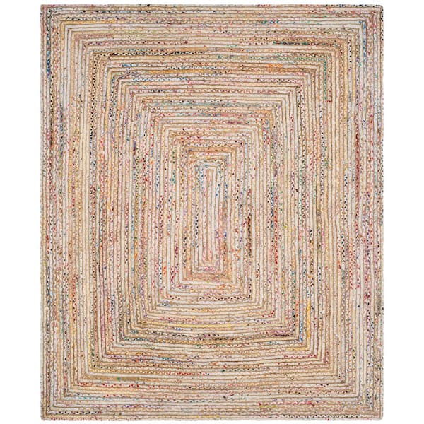 SAFAVIEH Cape Cod Beige/Multi 11 ft. x 15 ft. Striped Border Area Rug