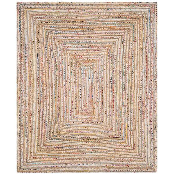 SAFAVIEH Cape Cod 11 ft. x 15 ft. Beige/Multi Striped Border Area Rug