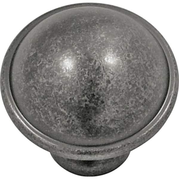 HICKORY HARDWARE Savoy 1-1/4 in. Black Nickel Vibed Cabinet Knob