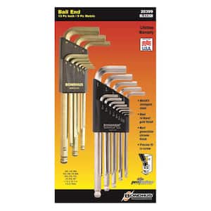 Tagged and Barcoded Bondhus 16909 5/32 Ball End Tip Hex Key L-Wrench with BriteGuard Finish Long Arm 