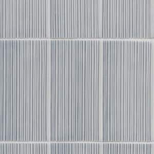 Delphi Sky Blue 4.33 in. x 8.66 in. Polished Glass Fluted Subway Wall Tile (6.24 Sq. Ft./Case)