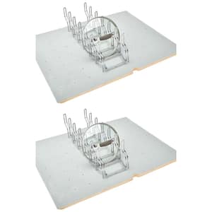 Kitchen Drawer Lid Organizer for Drawer Peg Boards (2-Pack)