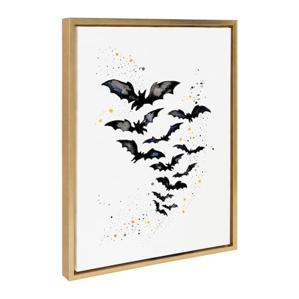 Sylvie "Goth Bats" by Viola Kreczmer Framed Bat Art Print 18 in. x 24 in.